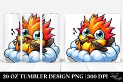 Cute Cartoon Baby Oriole Tumbler Product Image 1