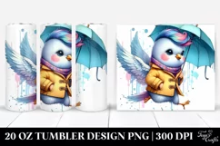 Cute Baby Dove Jumping, 20 Oz Tumbler Product Image 1