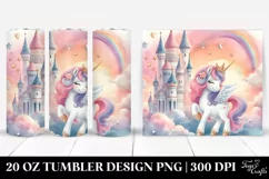 Cute Unicorn in a Bubble | 20 Oz Tumbler Product Image 1