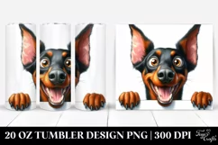 Crazy Doberman Pinscher Funny Tumbler Product Image 1