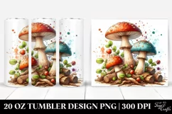 Detailed Stained Mushroom Tumbler Product Image 1