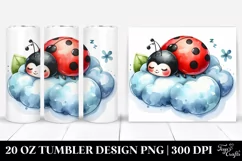 Colorful Whimsical Baby Ladybug Tumbler Product Image 1