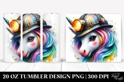 Baby Unicorn Miner&#039;s Helmet. 20 Oz Tumbler Design Product Image 1