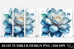 Abstract Shiny Gardenia Round Watercolor Splash Product Image 1
