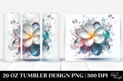 Abstract Shiny Gardenia Round Watercolor Splash Product Image 1