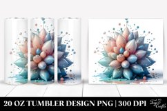 Pastel Glossy Snowdrop|20 oz Tumbler Product Image 1