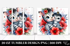 cute Colorful Baby Zebra Cuddling Sailor Product Image 1