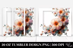 Abstract Pastel Shiny Nasturtium, 20 Oz Tumbler Product Image 1