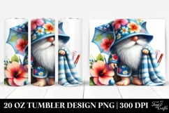 Gnome Wearing Beach Towel in Style | 20 Oz Tumbler Product Image 1