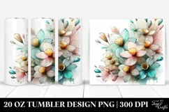 Abstract Pastel Shiny Narcissus | 20 oz Tumbler Product Image 1