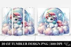 Baby Unicorn in Bubble | 20 Oz Tumbler Product Image 1