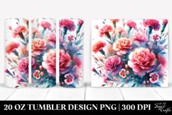 Abstract Carnation Tumbler Product Image 1