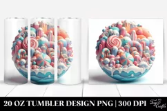 Vibrant Marzipan Winter Scene 20 Oz Tumbler Product Image 1
