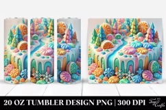 Vibrant Marzipan Winter Scene 20 Oz Tumbler Product Image 1