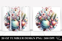 Colorful Pastel Christmas Clipart 20 Oz Tumbler Product Image 1