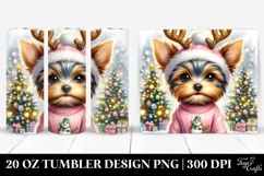 Adorable Winter Yorkshire Terrier 20 Oz Tumbler Product Image 1