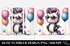 Cute Baby Unicorn with Cool Haircut and Spring Petals | 20 Product Image 1