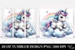Cute Baby Unicorn Tumbler Product Image 1