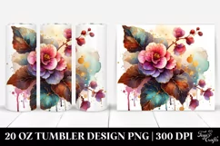 Stained Begonia | 20 Oz Tumbler Product Image 1