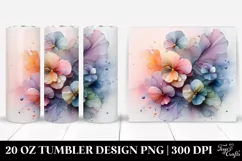 Glossy Pansy with Clipart 20 Oz Tumbler Product Image 1