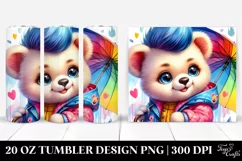 Vibrant Baby Bear Tumbler Design Product Image 1