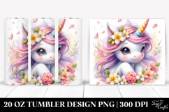 Baby Unicorn Spring Petals Tumbler Product Image 1