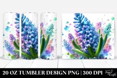 Shiny Hyacinth with Material | 20 Oz Tumbler Product Image 1