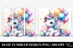 Baby Unicorn Baloons Tumbler Product Image 1