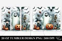 Simple Funny Halloween Clipart with Nightmare 20 Oz Tumbler Product Image 1