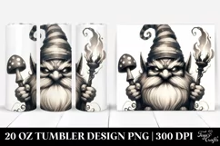 Vintage Evil Gnome Watercolor | 20 oz Tumbler Product Image 1