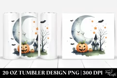 Simple Moon Haloween Clipart 20 Oz Tumbler Product Image 1