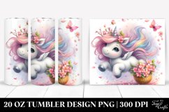 Baby Unicorn Spring Petals Tumbler Product Image 1