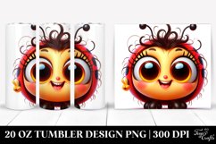 Colorful Ladybug Cartoon Tumbler Product Image 1