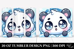 Cute Baby Panda in Ice 20 Oz Tumbler Product Image 1
