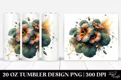 Shiny Nasturtium with Golden Insertions | 20 Oz Tumbler Product Image 1