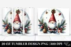 Christmas Gnome Vintage 20 Oz Tumbler Product Image 1