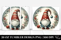 Christmas Gnome Vintage 20 Oz Tumbler Product Image 1