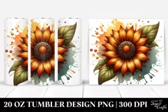 Stained Sunflower | 20 Oz Tumbler Product Image 1