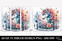 Baby Unicorn Street Corner. 20 Oz Tumbler Design Product Image 1