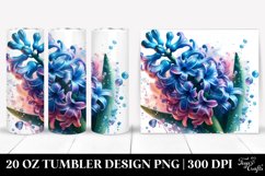 20 Oz Tumbler Sublimation | Hyacinth | Watercolor Splash Product Image 1
