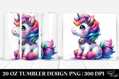 Cute Baby Unicorn Dressed | 20 oz Tumbler Product Image 1