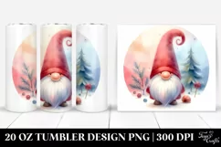 Colorful Christmas Gnome Image | 20 oz Tumbler Product Image 1