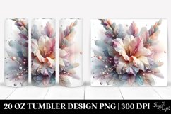 Glossy Gladiolus with Clipart 20 Oz Tumbler Product Image 1