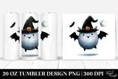 Simple Funny Halloween Bat Clipart 20 Oz Tumbler Product Image 1