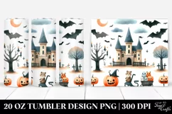 Simple Funny Halloween Castle Clipart Product Image 1