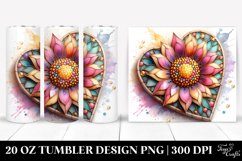 Stained Sunflower Tumbler Product Image 1