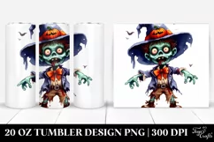 Simple Funny Halloween Clipart with Zombie 20 Oz Tumbler Product Image 1