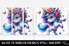 Vibrant Baby Unicorn | 20 oz Tumbler Product Image 1