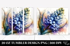 Abstract Glossy Hyacinth with Golden Insertions | 20 Oz Product Image 1