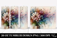 Wooden Stained Zinnia, Transparent 20 Oz Tumbler Product Image 1